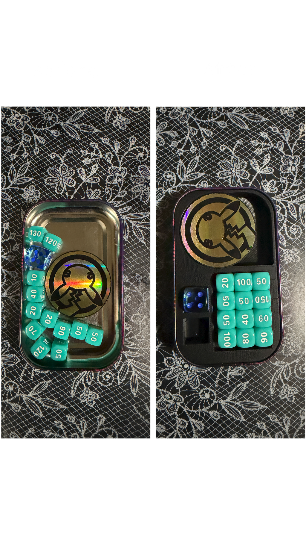 Pokémon Mini Tin Large Coin Organizer Insert | 3D Printed Storage Tray for Pokémon TCG Accessories