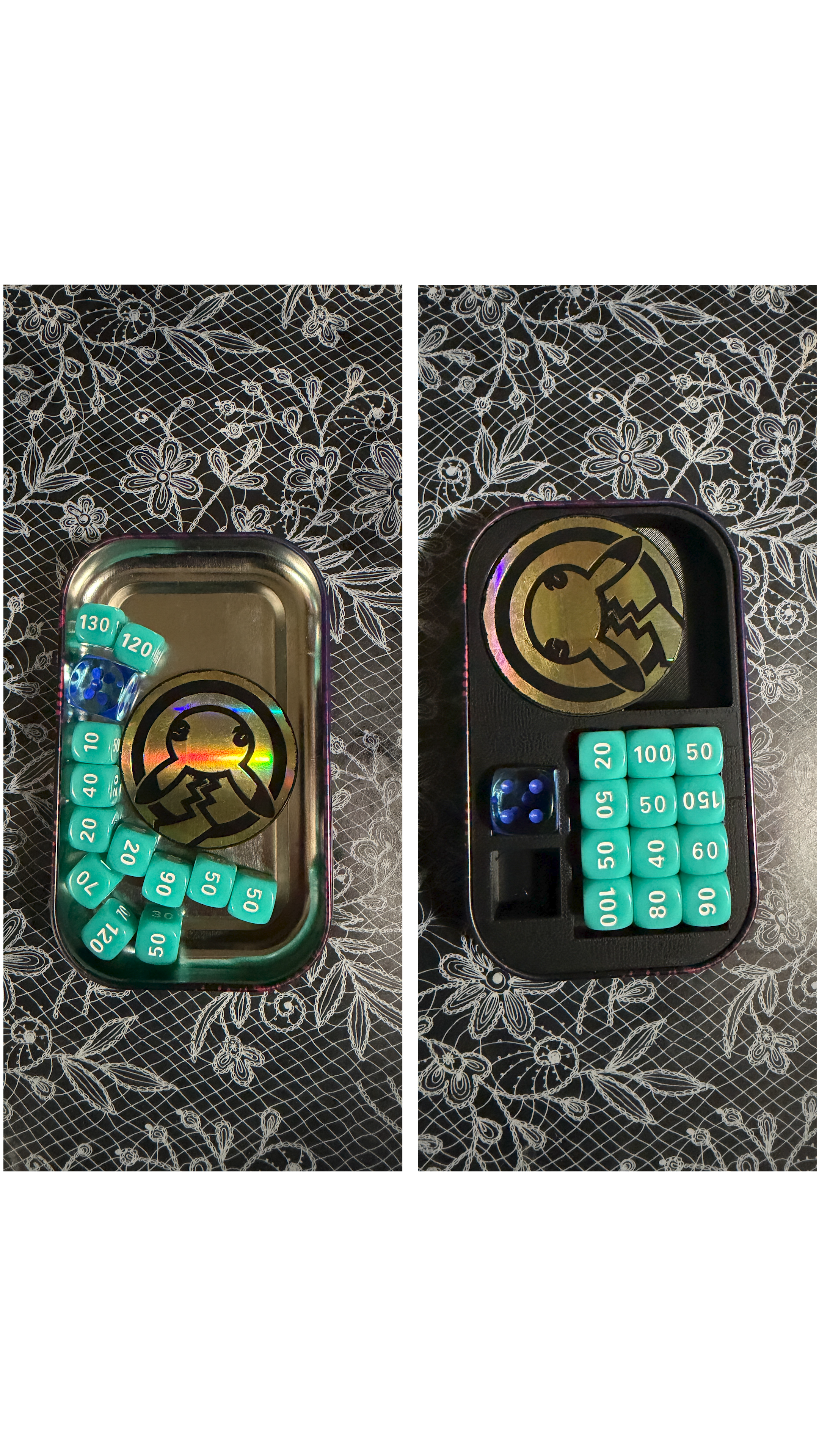 Pokémon Mini Tin Large Coin Organizer Insert | 3D Printed Storage Tray for Pokémon TCG Accessories