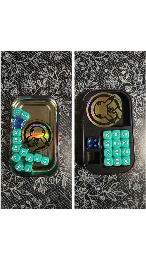 Pokémon Mini Tin Large Coin Organizer Insert | 3D Printed Storage Tray for Pokémon TCG Accessories